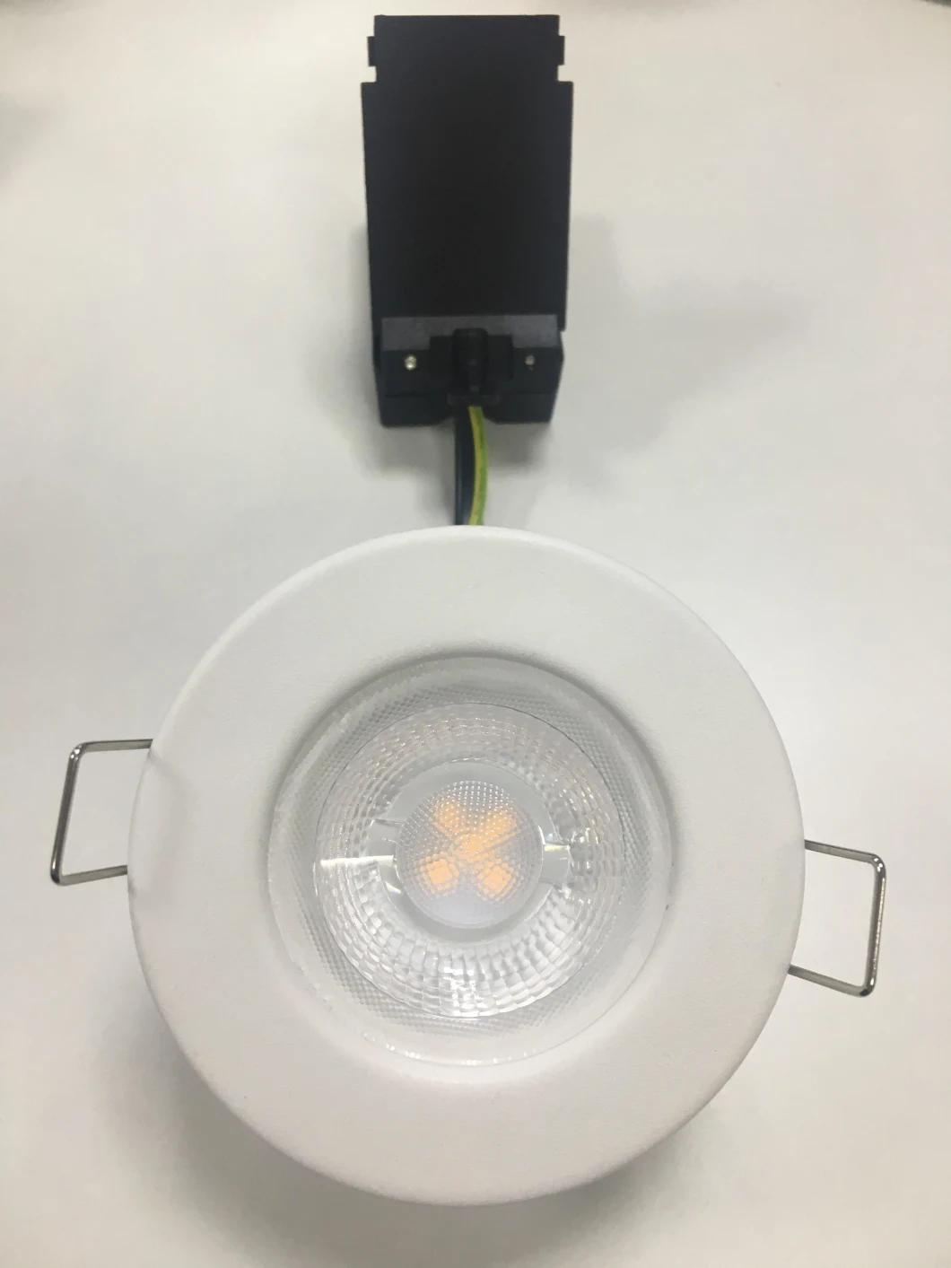 Fire Rated LED Downlight 5W Indoor Light IP44 Recessed Cutout 65mm 3 Years Warranty