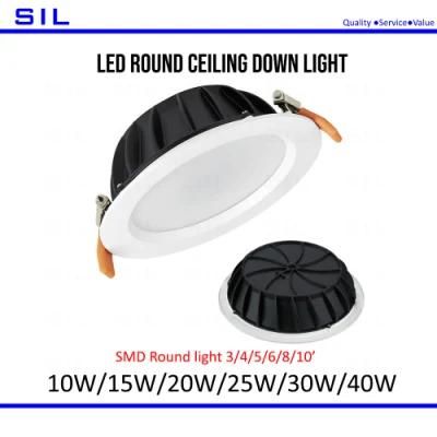 Wholesale Round 40W LED Panel Downlight White Recessed Ceiling Light for Room Office Lighting