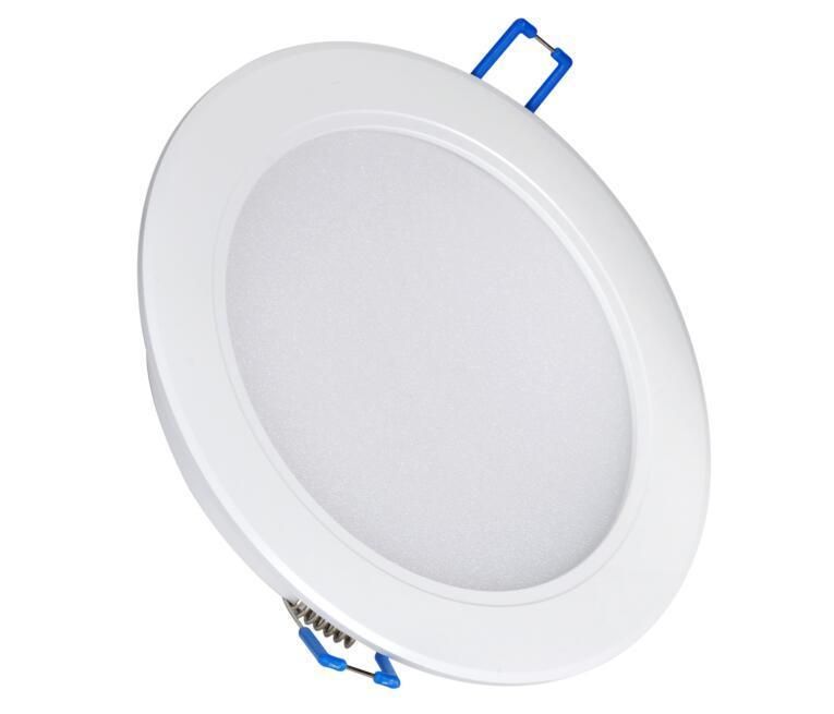 Silver Slim Panel Lighting Recessed Slim LED Downlight 5 Inch 10W/12W 4000K Nature White