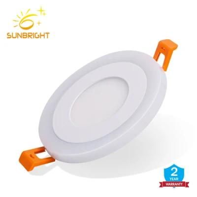12+6W Cool White LED Panel Light Nature Warm White Round Dimmable LED Panel Light From China Manufacturer