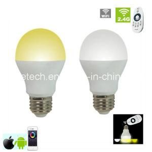 6W Ww/Cw Smart Home System Lamp E27 E26 B22 Optional WiFi Remote Control LED Light Bulb