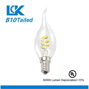 Ra90 3W 250lm B10tailed New Spiral Filament LED Light Bulb