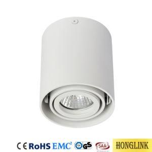 GU10 Downlight Round LED Ceiling Light Gimbal Surface Mounted Downlight