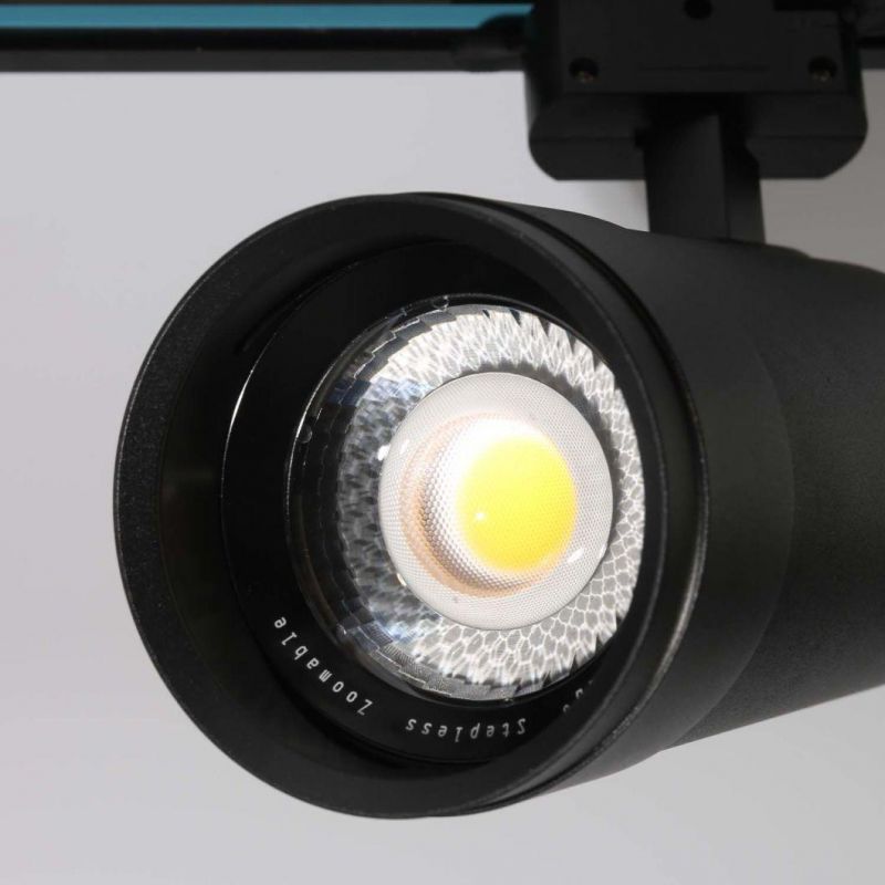 Ce RoHS Certified Zoomable LED Track Light 30W 40W High Quality Ceiling Spotlight Lamp