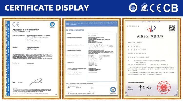 New Surface Mounted SMD2835 Dimmable Embedded Ceiling Lamp IP54 18W Frameless LED Panel