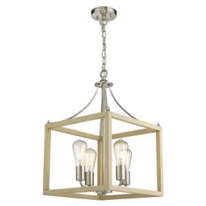 Modern Pendant Hanging Light for Hall Dining Room Foyer Lantern 4-Light Chandelier