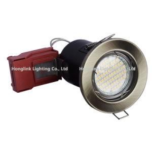 5W UK BS476 Fire Rated LED Ceiling Downlight with New Red Junction Box