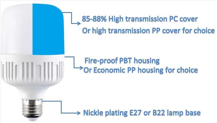 Factory Price T Shaped Bulb LED Bulb E27/B22 China Manufacturers 5W 10W 15W 20W LED Bulb Lights