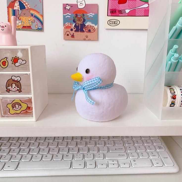 Bedroom Girl LED Cute Little Duck Room Bedside Lamp Decoration Dormitory Night Light