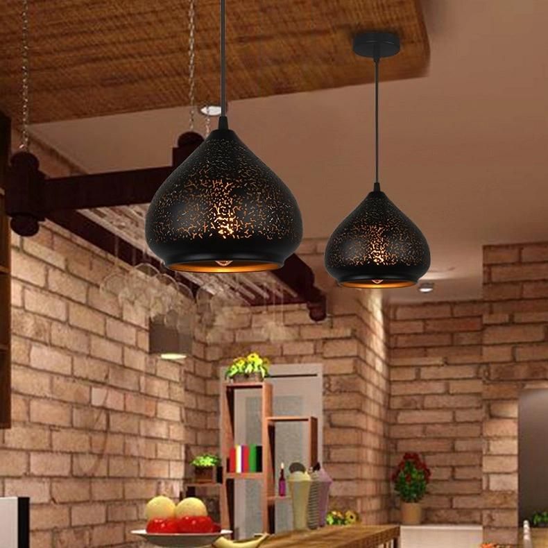 Retro Industrial Style Loft Iron Drop Light Energy Saving Light Decoration Pendant Lamp for Indoor Dining Room