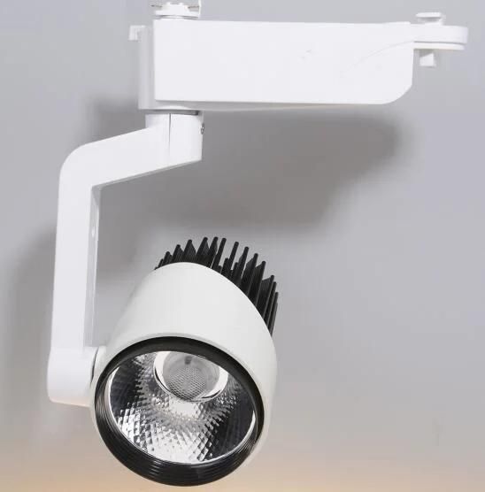 Adjustable COB Spot Lighting LED Track Light 30W 3000K Warm White