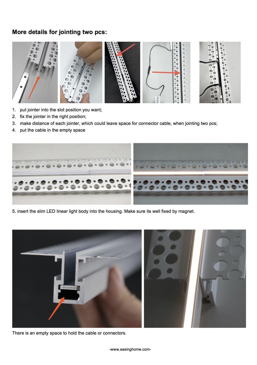 Super Slim 2mm Ll-1906 LED Aluminum Profile No Darkness with 3014SMD Side View 120LEDs in One LED Strip for Outdoor Linear Light