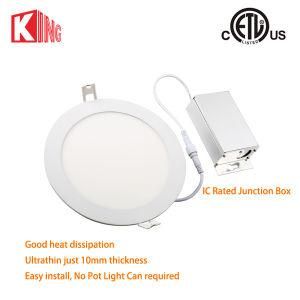 8W 12W Round LED Panel Light Cool White 6000-6500k AC85-265V