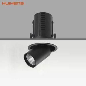 Living Room White Black COB 25W LED Ceiling Grille Spot Down Light