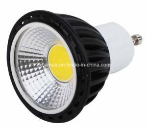 Cheap 5W GU10 COB LED Lamp Black Aluminum Housing