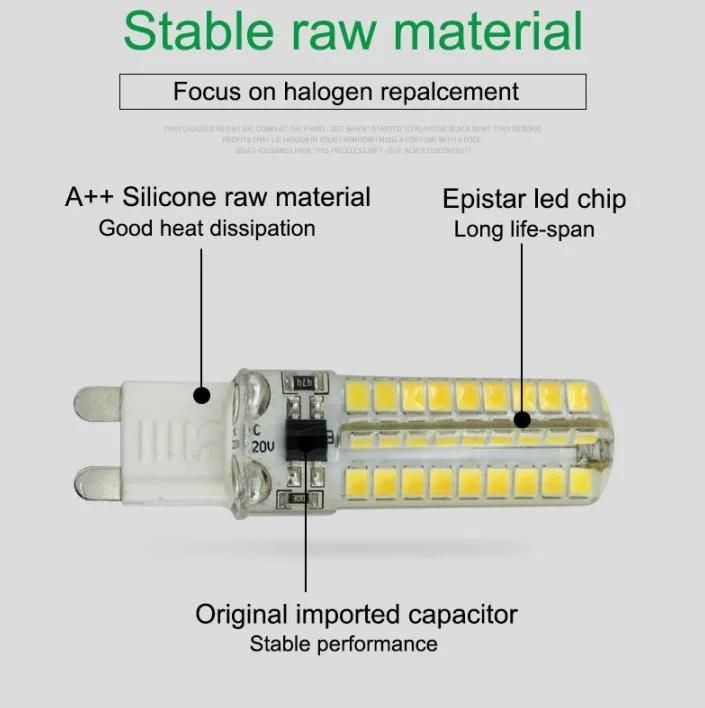 LED Lamp G4 G9 220V 5W 7W Mini LED G9 Bulb Lamp Silicone Crystal High Power High Transmittance 360 Degree Spot Light