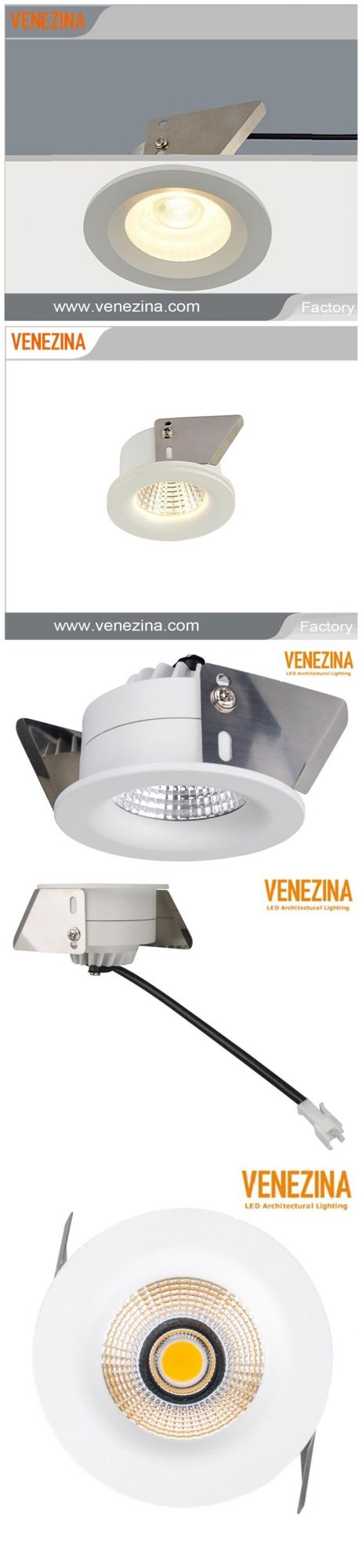 6W Indoor Ceiling LED Recessed Can/Spot Down Lights for Museum/Salon/Club/Retail Store/Art Gallery