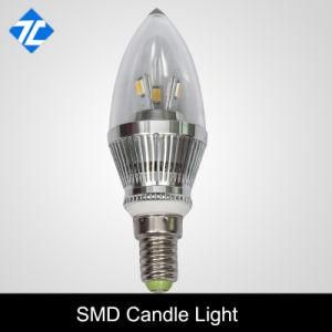 E14 LED Sliver Aluminum 3W Candle Light Lamp