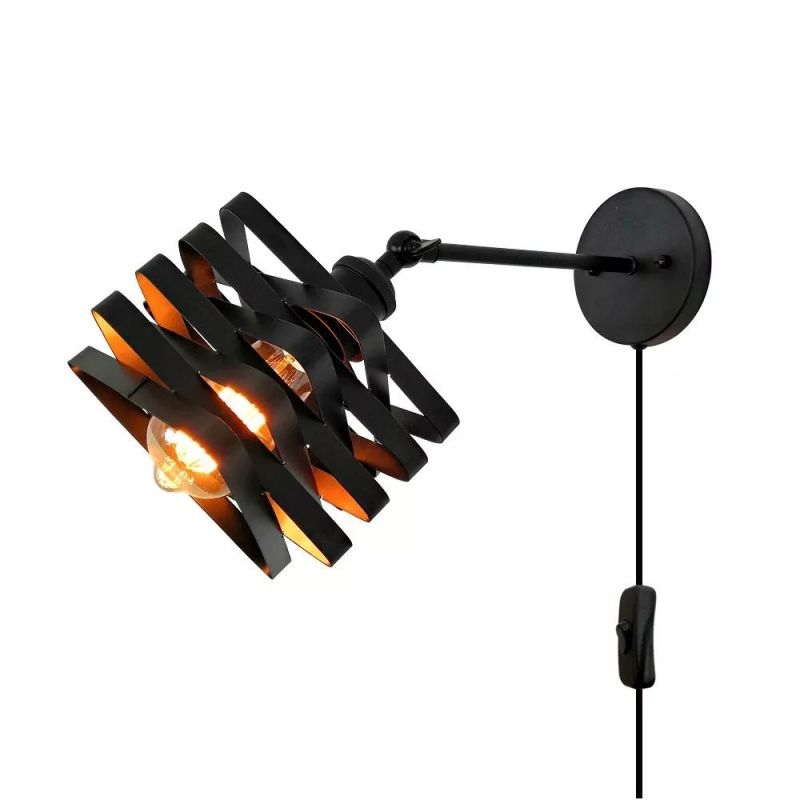 Export Amazon Creative Modern Style Bedroom Light Iron Wall Lamp