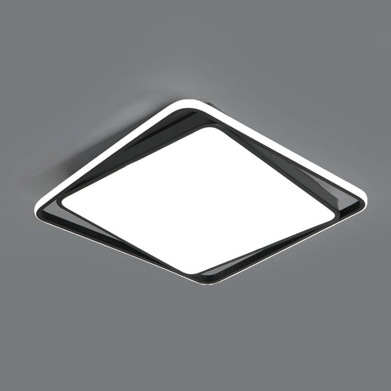 Modern Remote Control Hidden Blade Decorative Outdoor LED Ceiling Light Energy Saving Ceiling Light