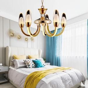 New Design Acrylic Morden Gold Hanging Deocorative Chandelier