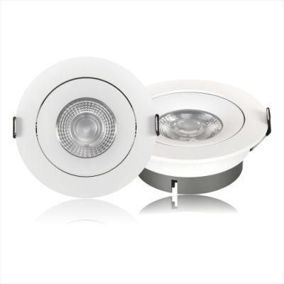 Nordic Market Round Cut-out 75mm Aluminum Spot Light 5W 7W Dimmable Downlight LED Recessed Down Light