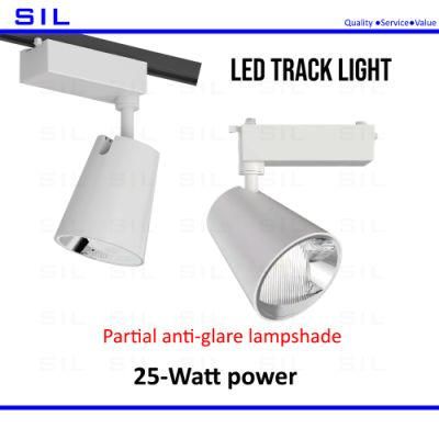 25W LED Track Light Shop Focus Lamp Retail Spot Lighting Fixtures Spotlights Linear Magnetic Rail Tracking Lamp