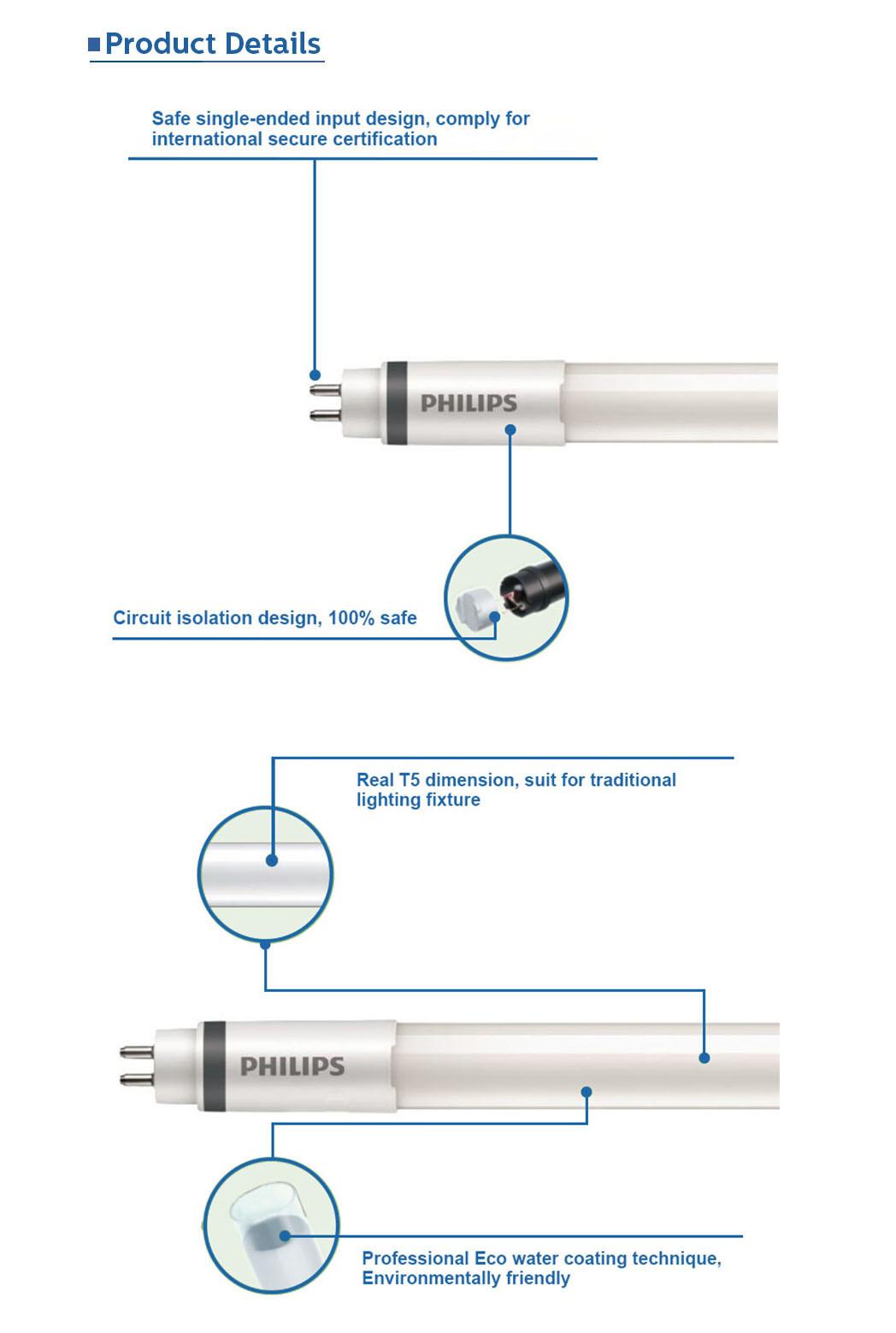 High Efficiency Single-Ended 8W/18W/22W G5 T5 LED Tubelight