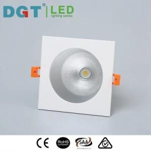 Square Embedded COB 6W LED Down Lamp Downlight
