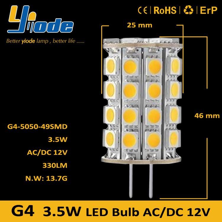 G4 Bi Pin LED Bulb 5050SMD 3.5W Replace 30W Halogen Bulb