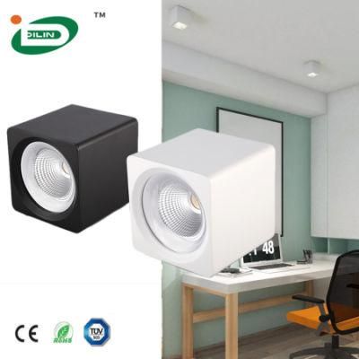 Australia Indoor Decorative Lighting Fixture Surface Mounted LED COB Black Dimmable Downlight