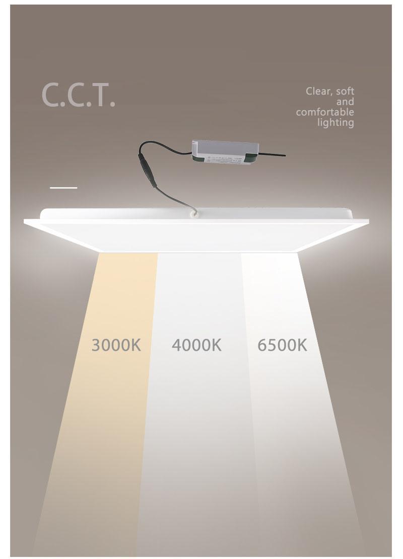 LED Backlit Panel Light 595X595mm 40W Ugr<19