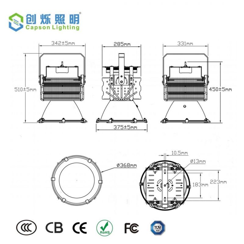 LED High Bay Light Soccer Field Lighting 400W Best Price LED Sport Stadium Court Lighting 3years Warranty