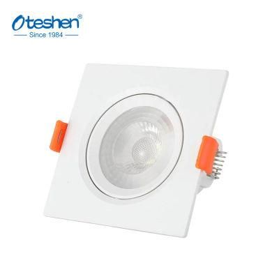 4G LED Spotlight 9W Adjustable Recessed Downlight COB LED Spot Light, Square Easy Assembling