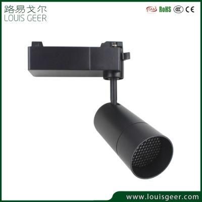 2 Wires 3 Wires 4 Wires Aluminum Track Light Rail COB 15W 18W 10/23/36 Degree Honeycomb Louvre LED Track Light