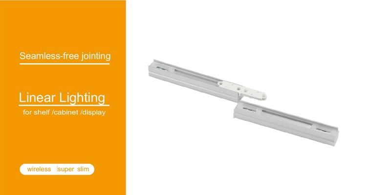 Invisible Install Clip Super Slim Seamless Jointing DOT Free LED Linear Light for Shelf /Cabinet /Display