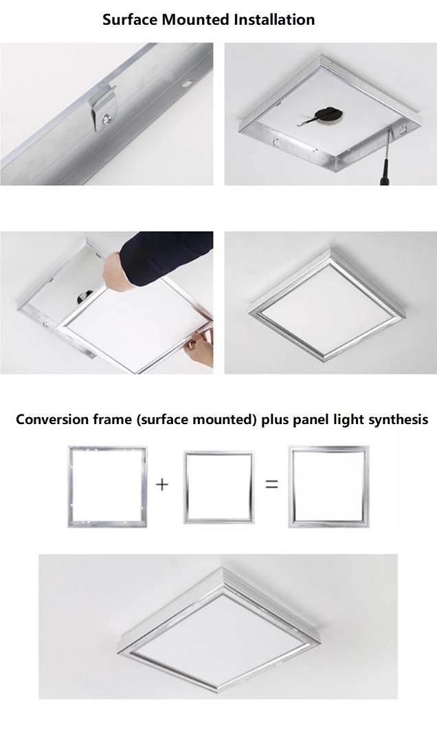 Factory Frameless LED Light Diffuser LED Panel Light, 40W/48W, 4800lm, 3000K/3500K/4500K/ 6000K/ 6500K CCT Color Temperature Lighting for Office Living Room