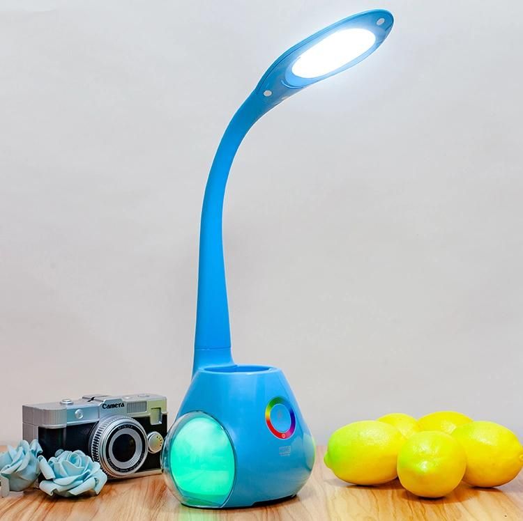 Cartoon Multifunctional Directly Table Lamp with Pen Holder RGB 7-Color