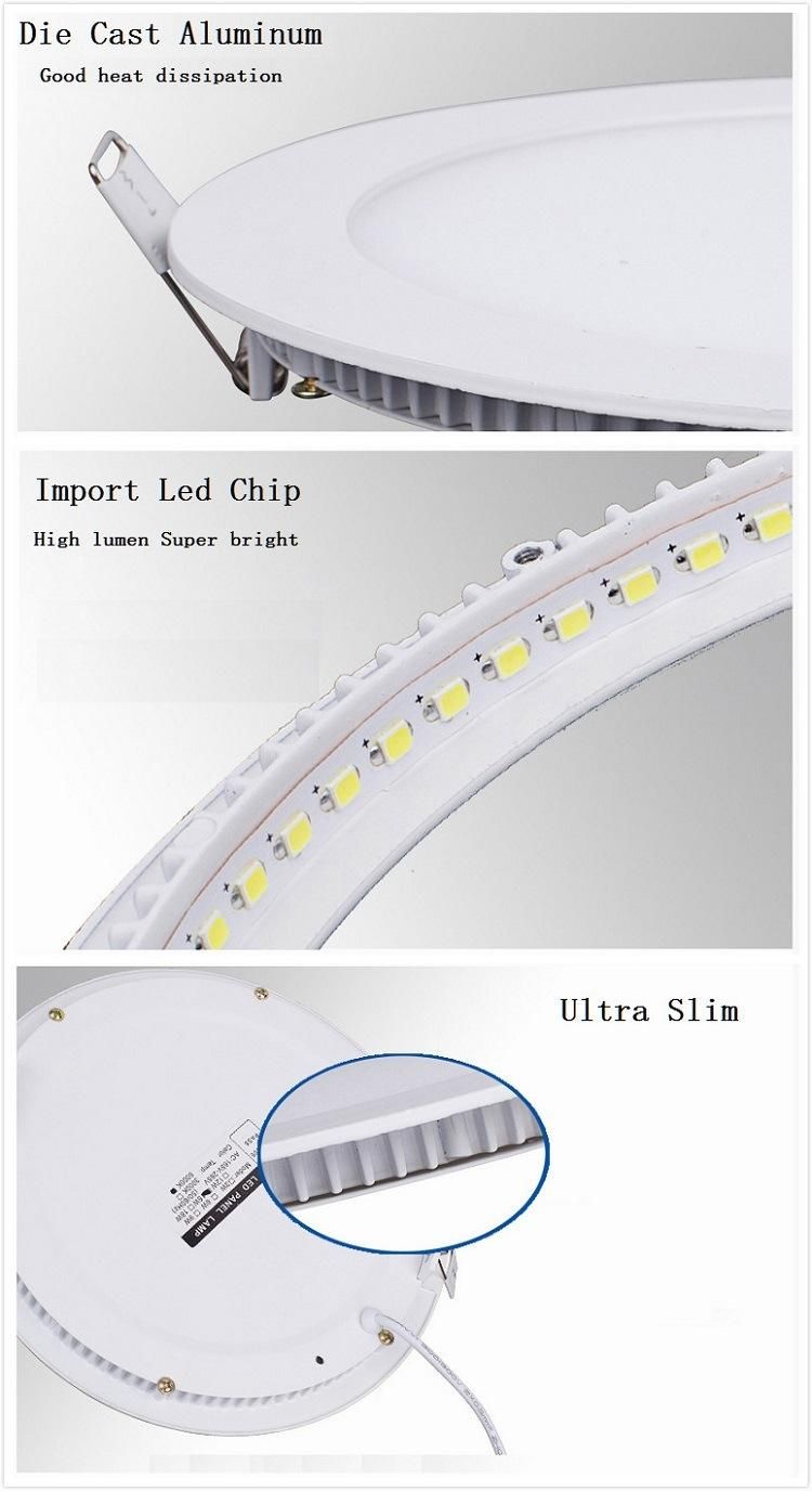 18W Slim LED Panel Light for Home Ceiling Lighting