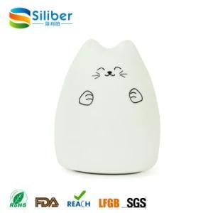 Fashionable USB Silicone Cat LED Night Lighting Reading Lamps Table Lamps for Home Decor