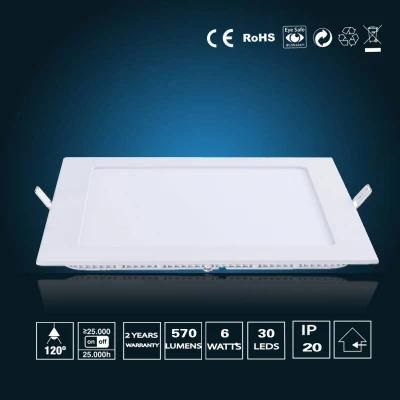 6W LED Panel Light 120*120*16mm