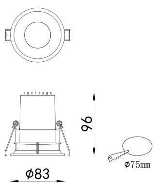 Spot Light Series 15W LED Recessed Ceiling Mounted Light