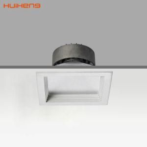 Square 0-10V Dimmable White 15W 3000K LED Ceiling Spot Down Light