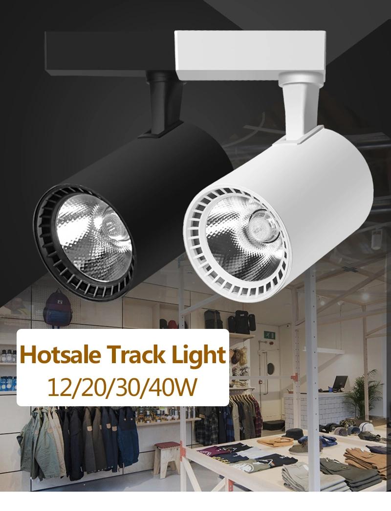 10W Ra90 LED Track Lighting COB Spotlight Track Light for Shopping Mall