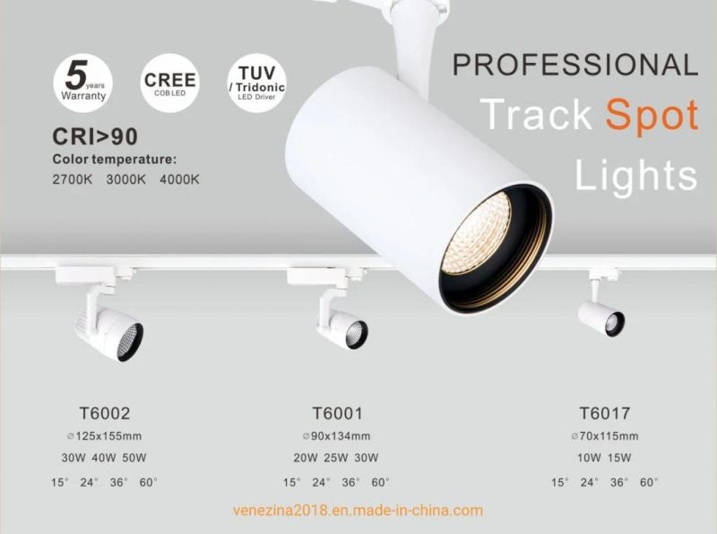 Dimmable 50W High Power Commercial Interior LED Spot Track Lamp