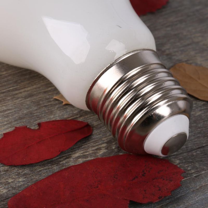 Vintage Global Bulb Light A60 6W/8W/10W E27 LED Filament Lamp Milky Glass LED Bulb for Home Decoration and Indoor Light with CE RoHS ERP Approval