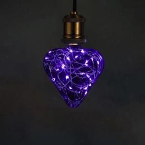 Decoration Purple Copper Wire Light LED Bulb Light