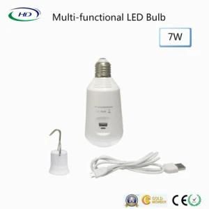 7W Portable Lighting Multi-Functional LED Bulb