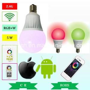 E27 LED Bulb 220V 5W 85-265V Input RGBW Lighting Bulb