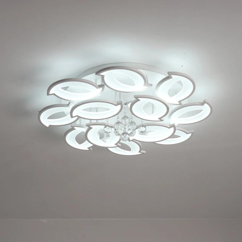 2022 Modern Decorative Flower Energy Saving Design Acrylic Crystal Ceiling Lamp Light